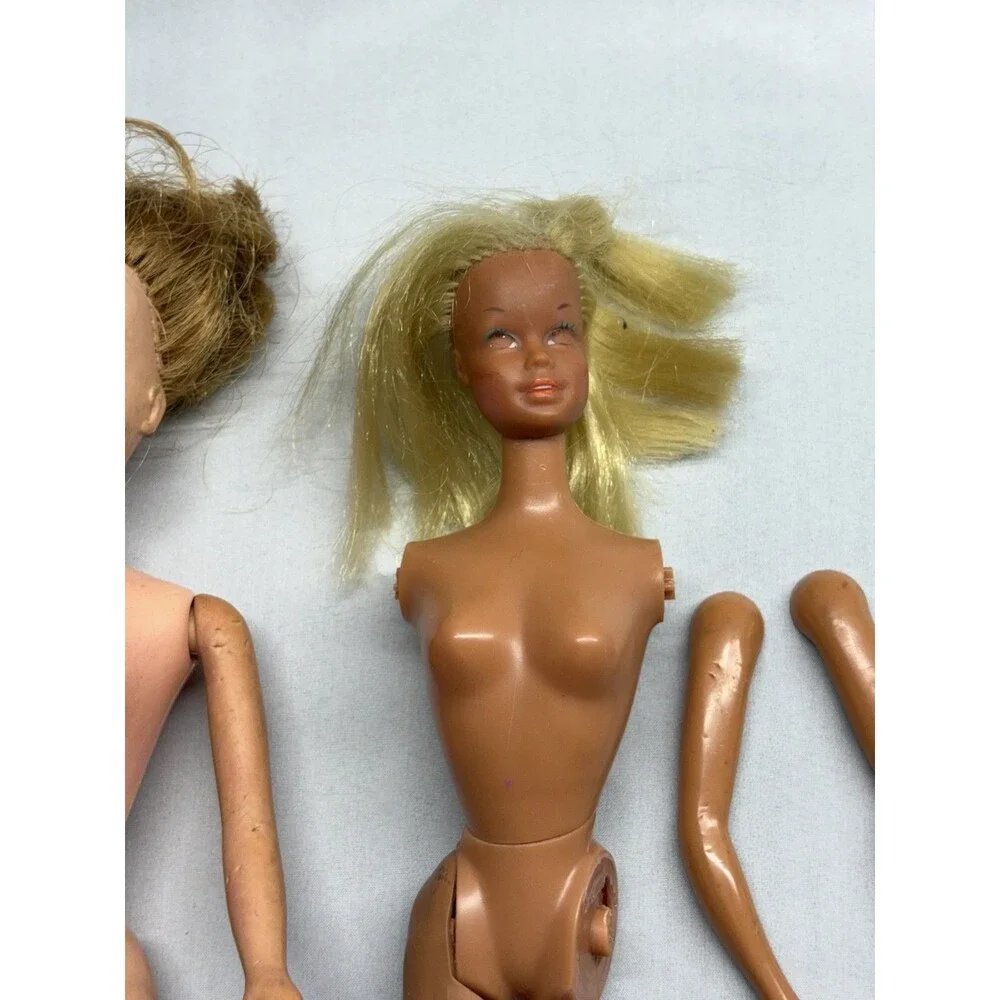 Vtg Doll Repair Lot TLC Parts Only American Character Tressy Malibu Barbie TNT